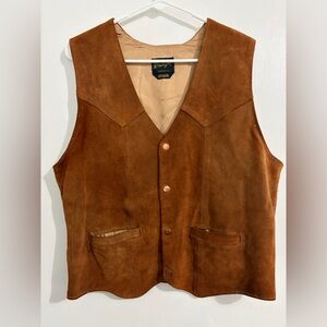 Wrangler Tan Suede Vest
